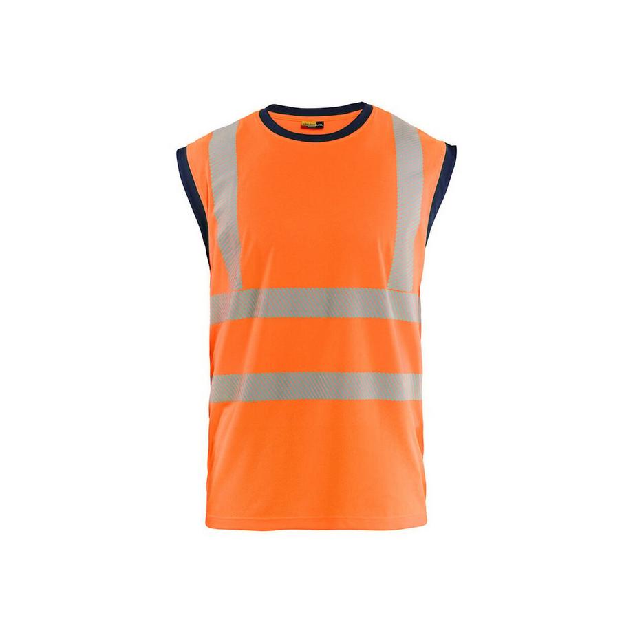 ärmellose weste mit hoher sichtbarkeit