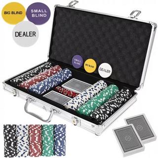 Malatec  Poker - Set mit 300 Chips im Koffer HQ 23528 