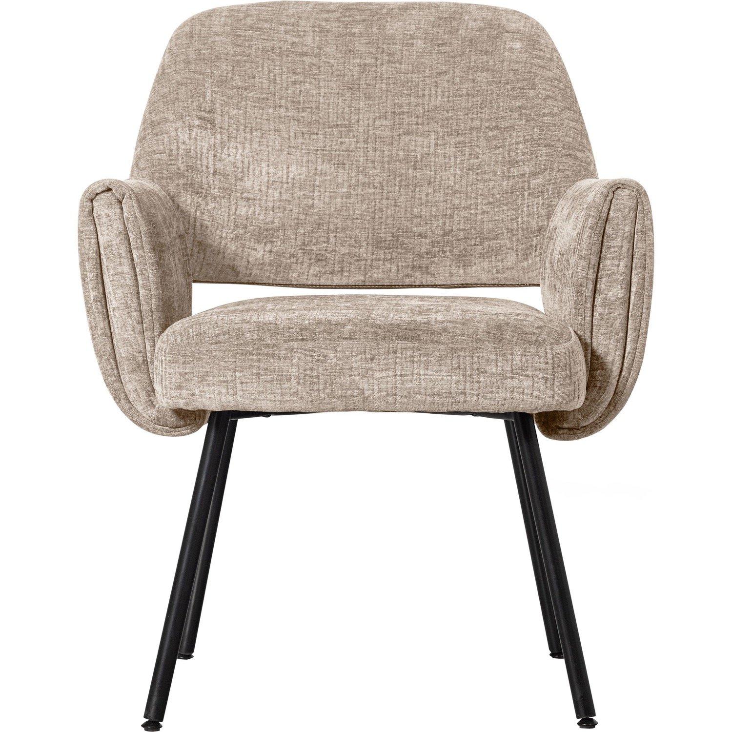 mutoni Fauteuil Soie Chenille naturel  