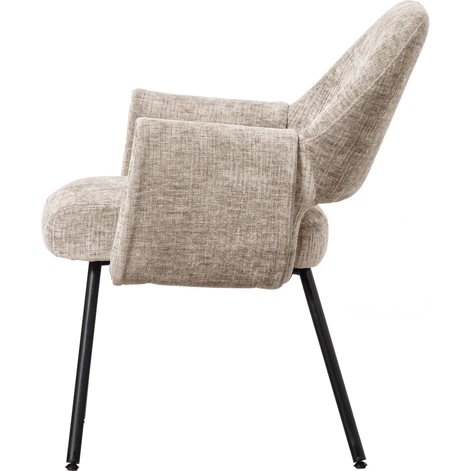 mutoni Fauteuil Soie Chenille naturel  