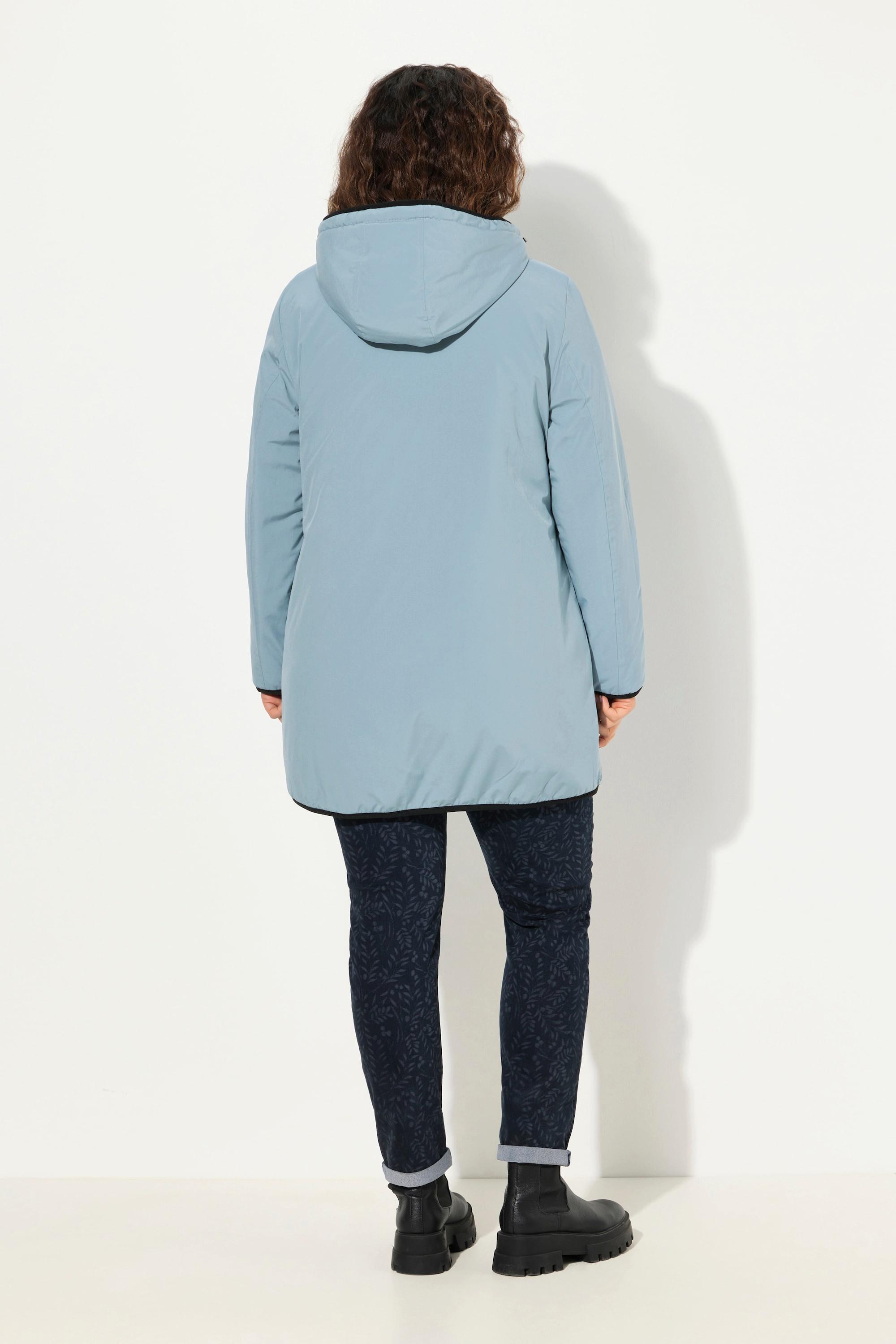 Ulla Popken HYPRAR Wende-Steppjacke Reflektor 2-Wege-Zipper  