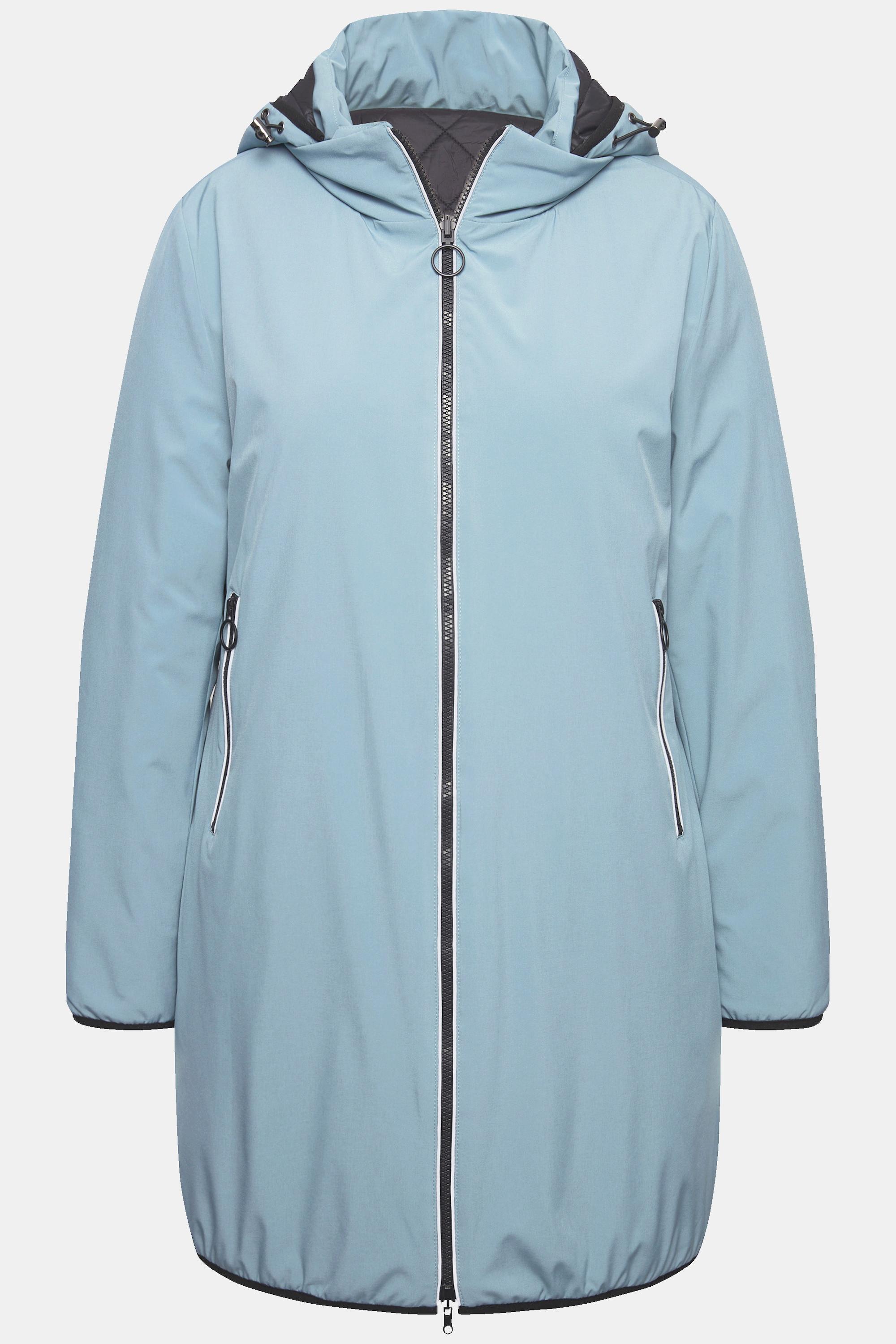 Ulla Popken HYPRAR Wende-Steppjacke Reflektor 2-Wege-Zipper  