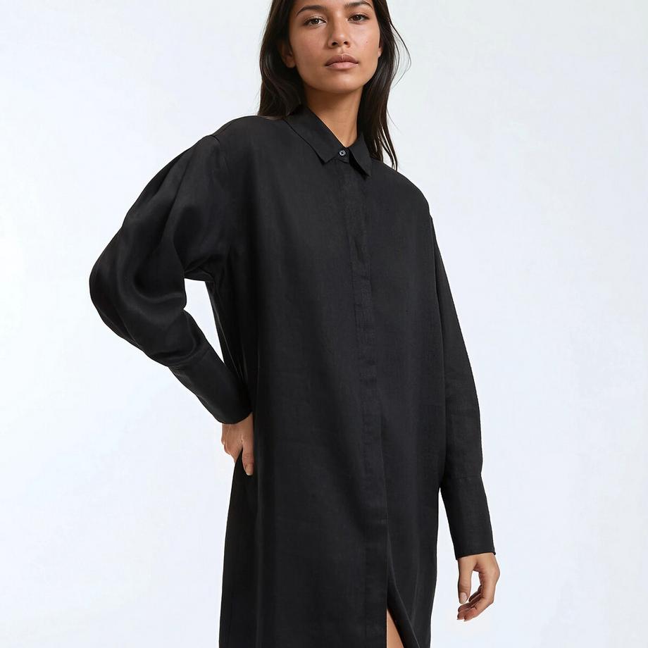 La Redoute Collections robe-chemise à coupe droite  