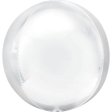 Anagram  Ballon Mylar Sphérique Orbz Blanc 