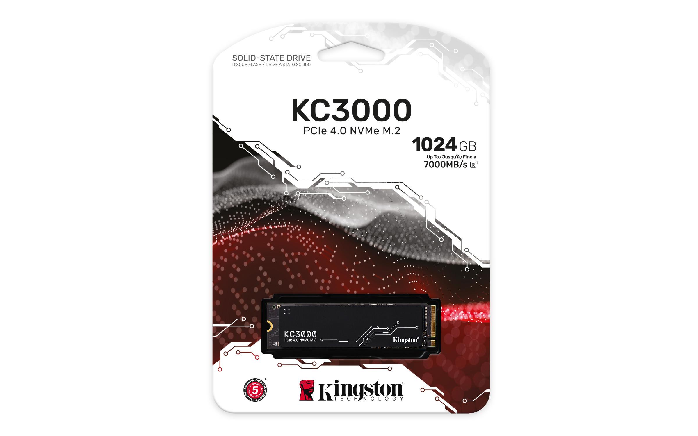 KINGSTON TECHNOLOGY  1024G KC3000 M.2 2280 NVMe SSD 