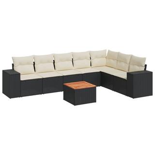 VidaXL set divano da giardino Polirattan  