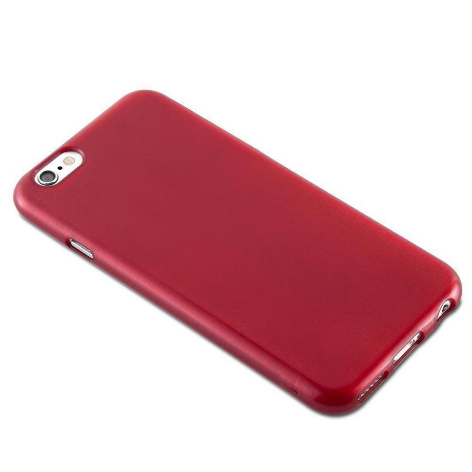 Cadorabo  Housse compatible avec Apple iPhone 6 / 6S - Coque de protection en silicone TPU flexible au design brossé 