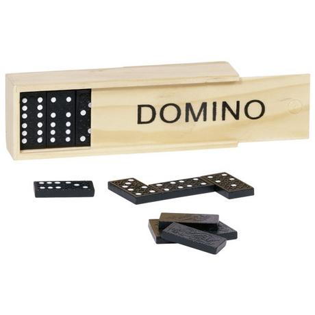 goki  Spiele Domino im Holzkästchen (28Teile) 