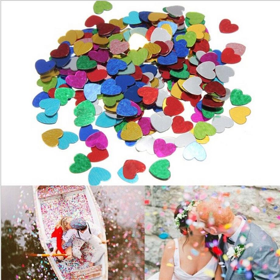 eStore  200pcs Paillettes Métalliques - Coeurs 