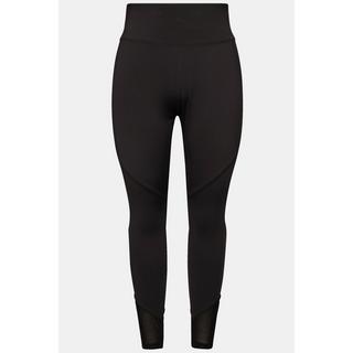 Ulla Popken Legging de Sport Empiècements en Mesh Poche Recyclé  