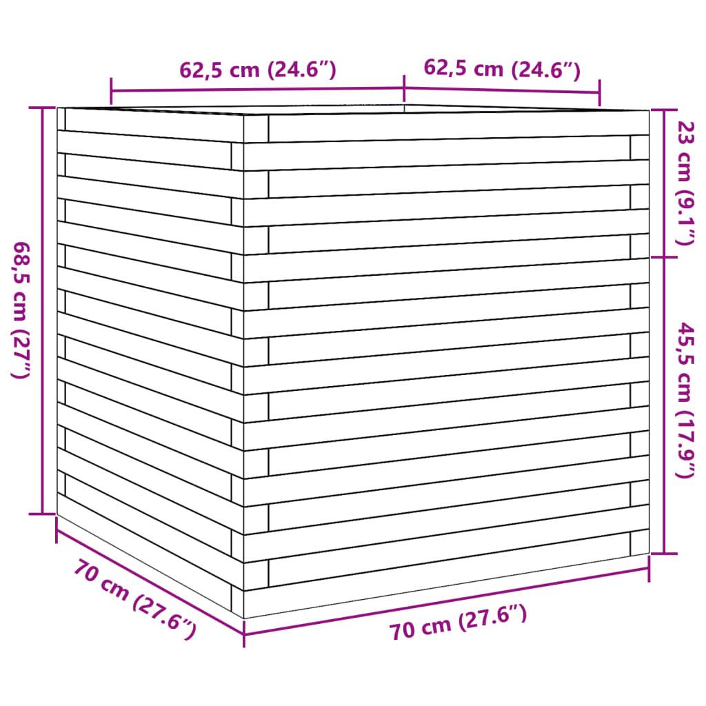 VidaXL fioriera da giardino Legno di pino  