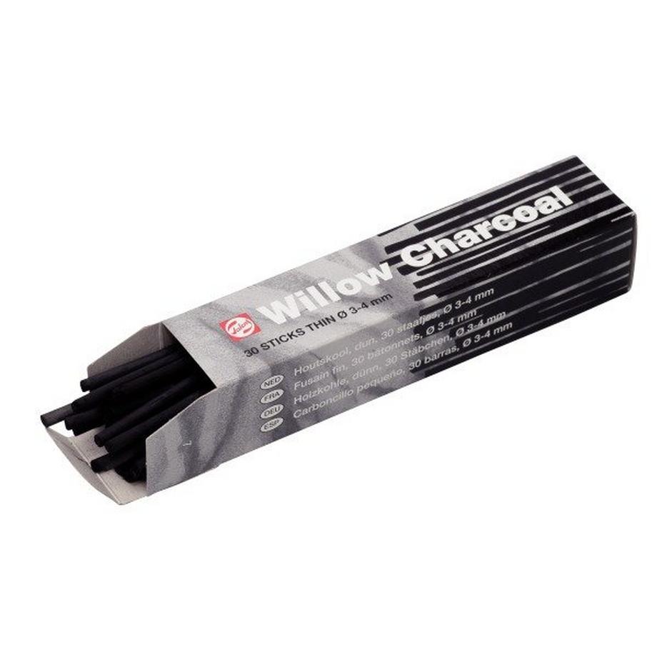 Talens TALENS Holzkohle dünn 96000020 30 Stäbchen  