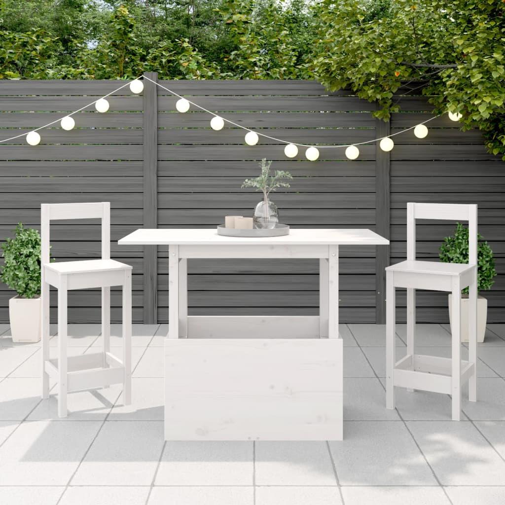 VidaXL Table de jardin bois de pin  