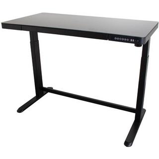 Contini table de bureau réglable en hauteur surface de travail en verre  