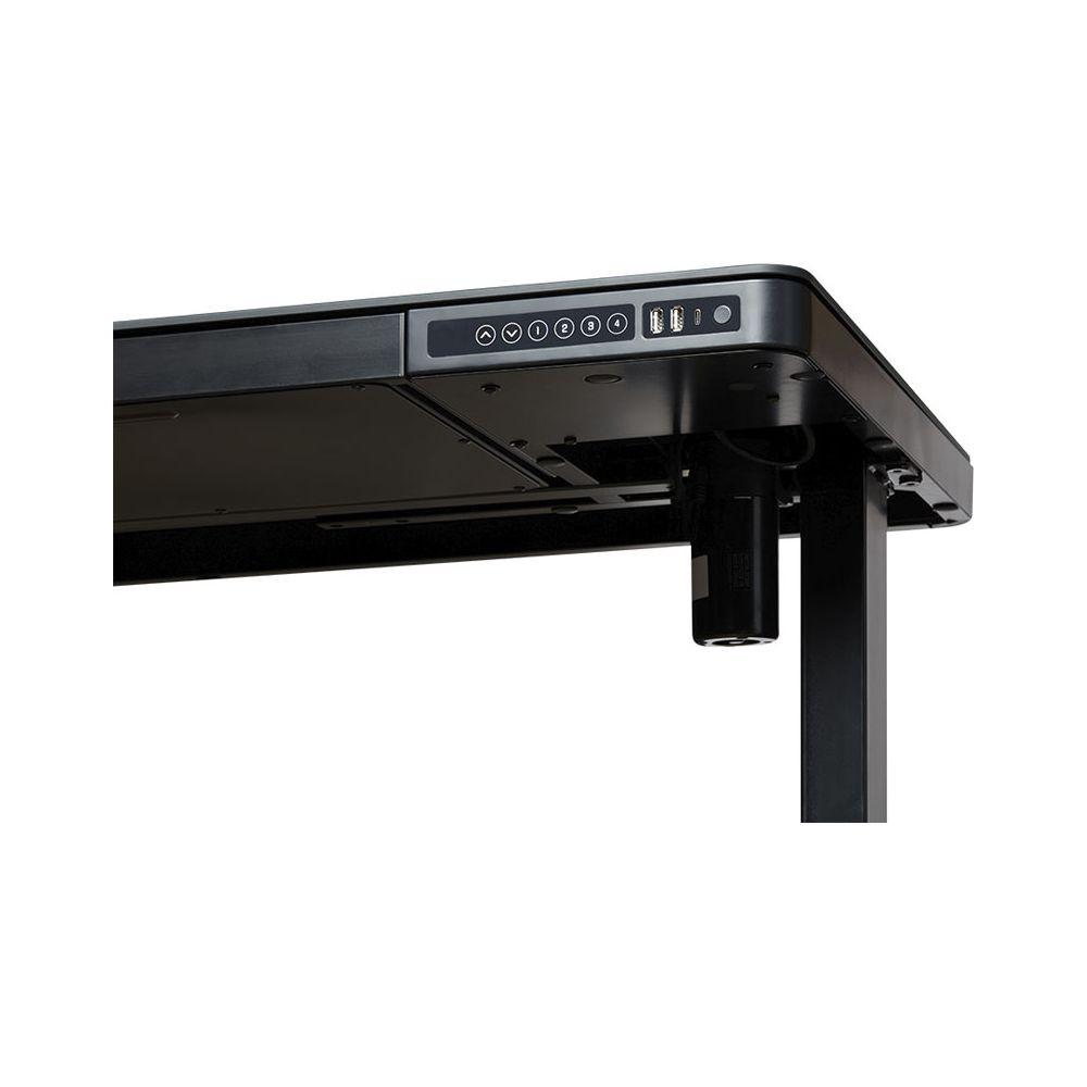 Contini table de bureau réglable en hauteur surface de travail en verre  