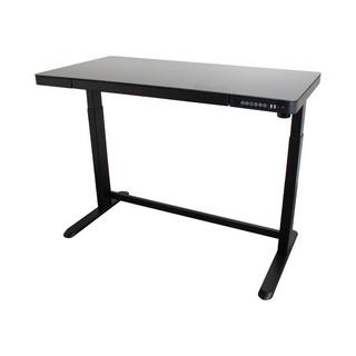 Contini table de bureau réglable en hauteur surface de travail en verre  