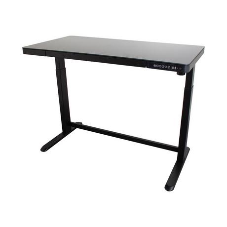 Contini table de bureau réglable en hauteur surface de travail en verre  