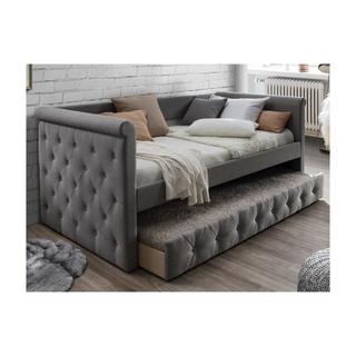 Vente-unique Ausziehbett Stoffsofa mit Lattenrost +  