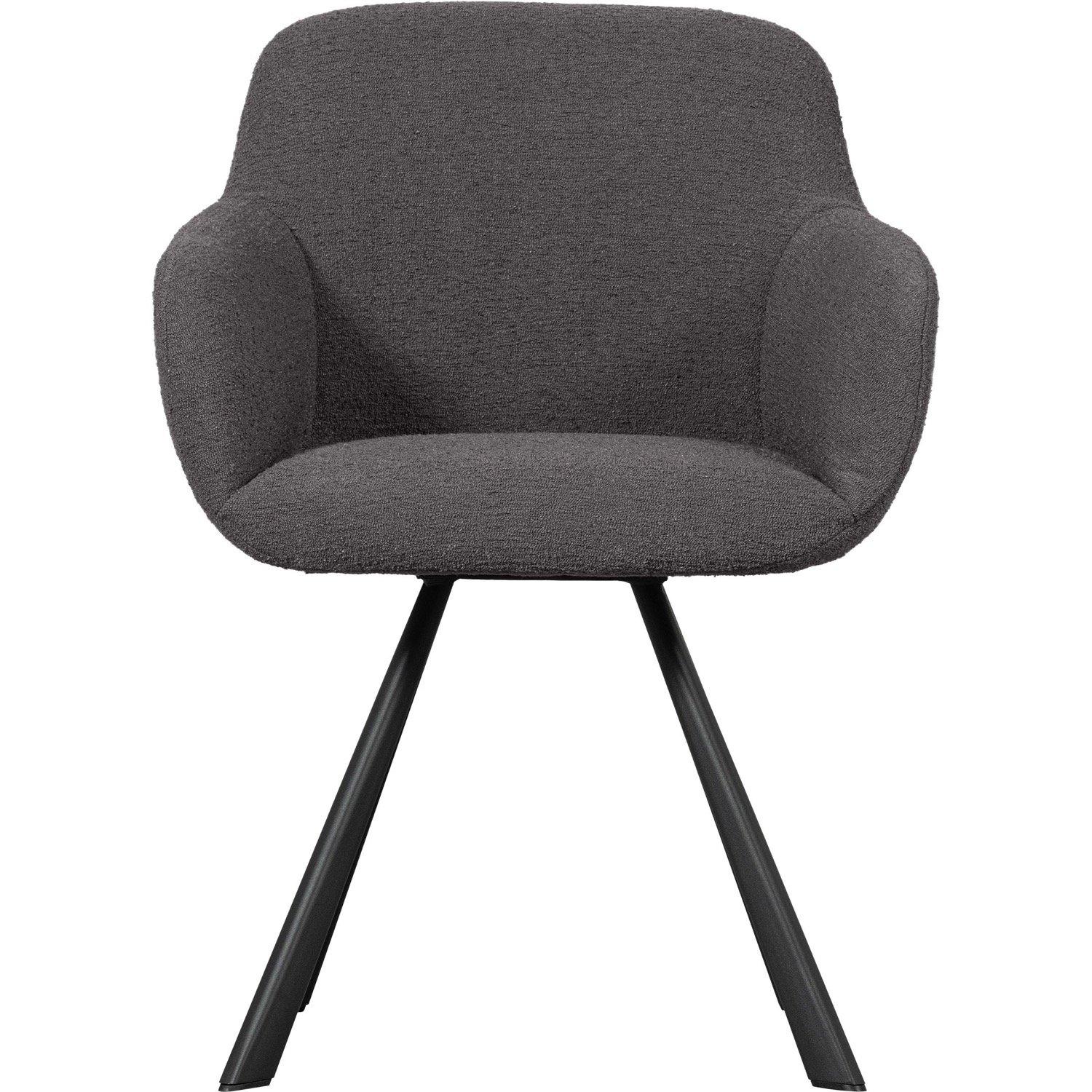 mutoni Fauteuil Juno Bouclé gris  