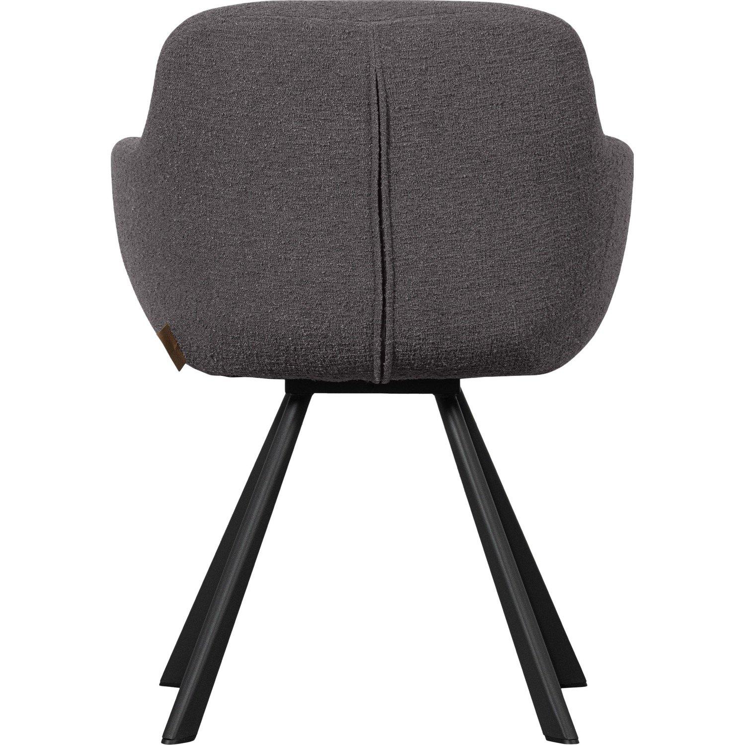 mutoni Fauteuil Juno Bouclé gris  