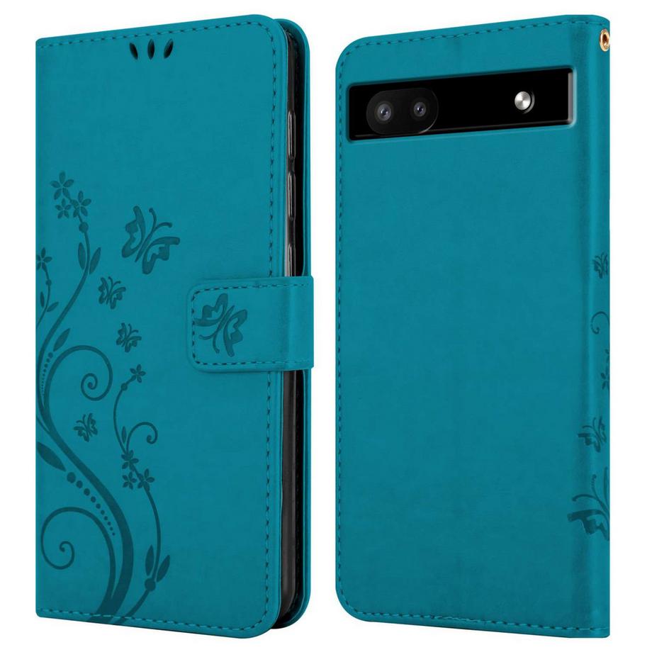 Cadorabo  Coque pour Google PIXEL 6A fleurs etui 