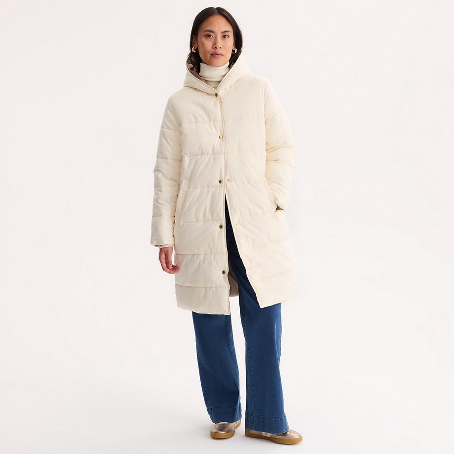 La Redoute Collections Doudoune longue réversible à capuche fixe  