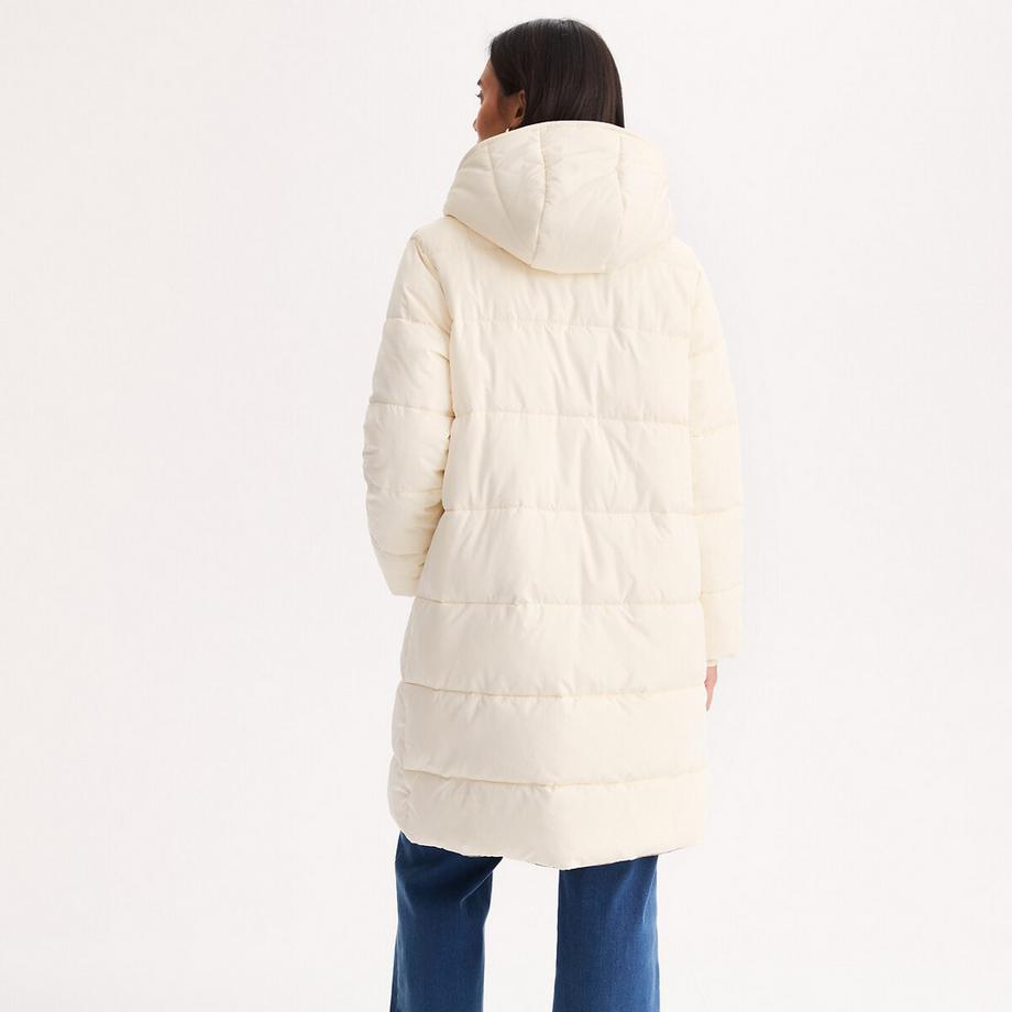 La Redoute Collections Doudoune longue réversible à capuche fixe  