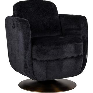 mutoni Chaise pivotante Turner noir  