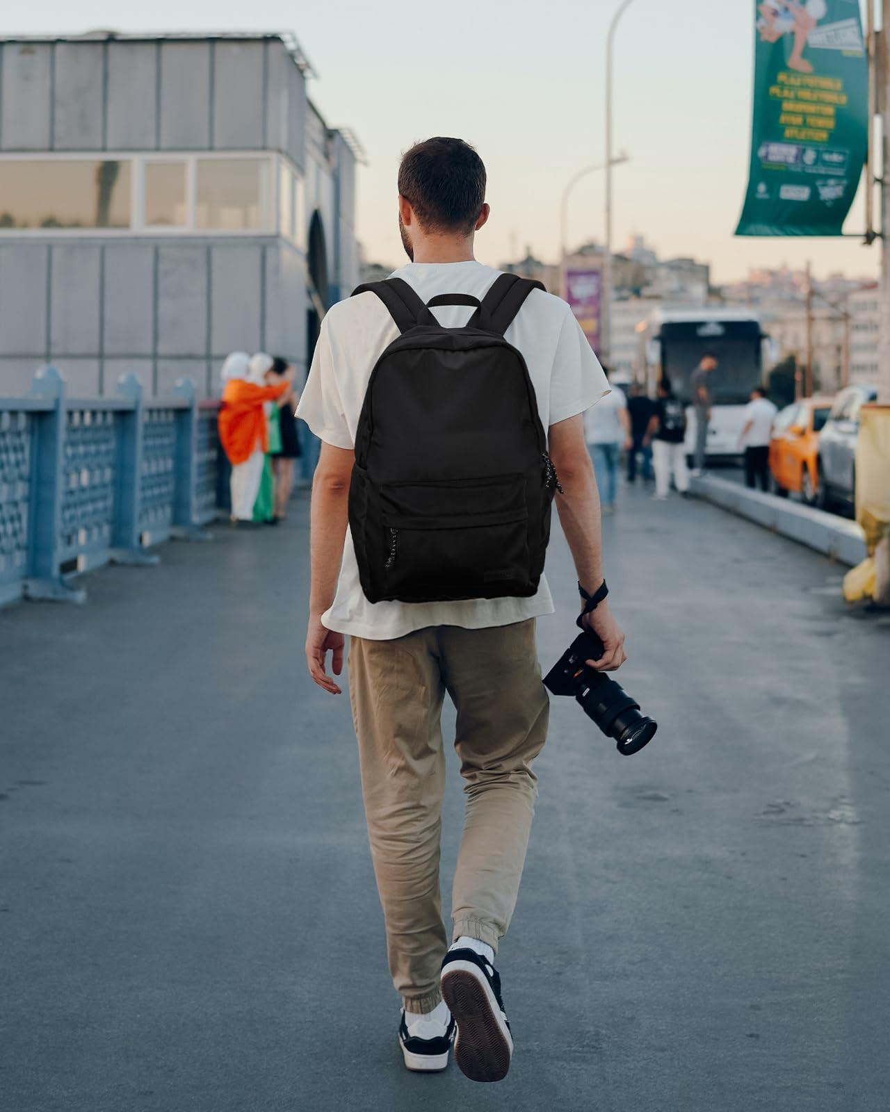 Only-bags.store  Sac à dos scolaire léger : sac à dos scolaire décontracté avec compartiment pour ordinateur portable sac à dos de randonnée 