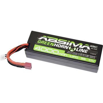 Modellbau-Akkupack (LiPo) 11.1 V 4000 mAh Zellen-Zahl: 3 45 C Box Hardcase T-Stecksystem