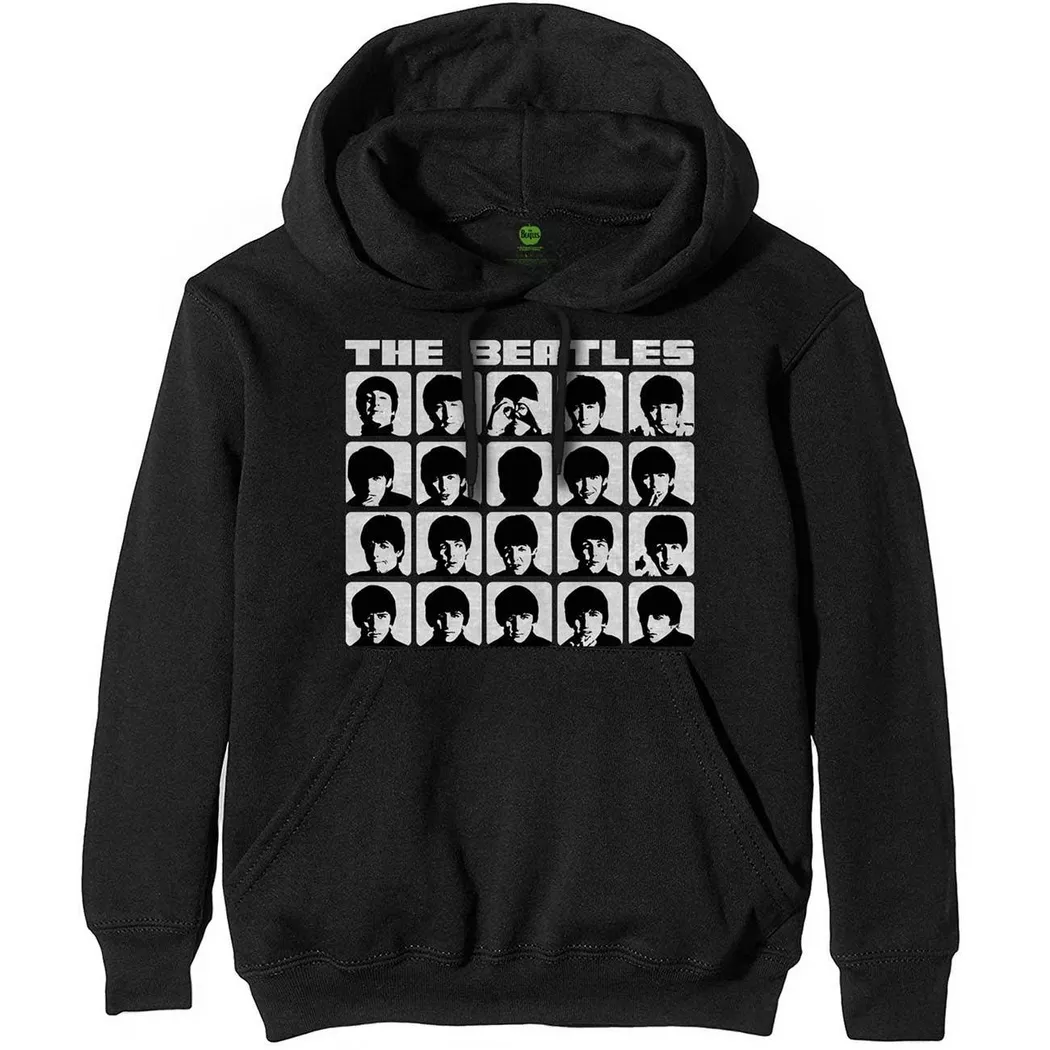 The Beatles - Hard Day’s Night Hoodie zum Überziehen, für Damen, Schwarz, Größe XL