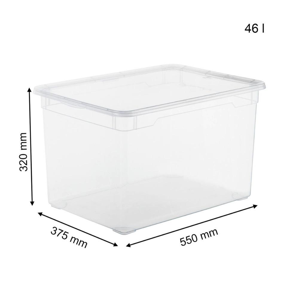 rotho Aufbewahrungsbox CLEAR 46L  