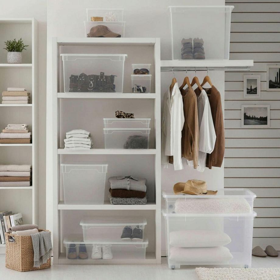 rotho Aufbewahrungsbox CLEAR 46L  