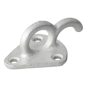 Gancio per corda in metallo con occhiello 70x45mm