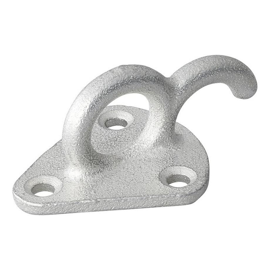 Gancio per corda in metallo con occhiello 70x45mm