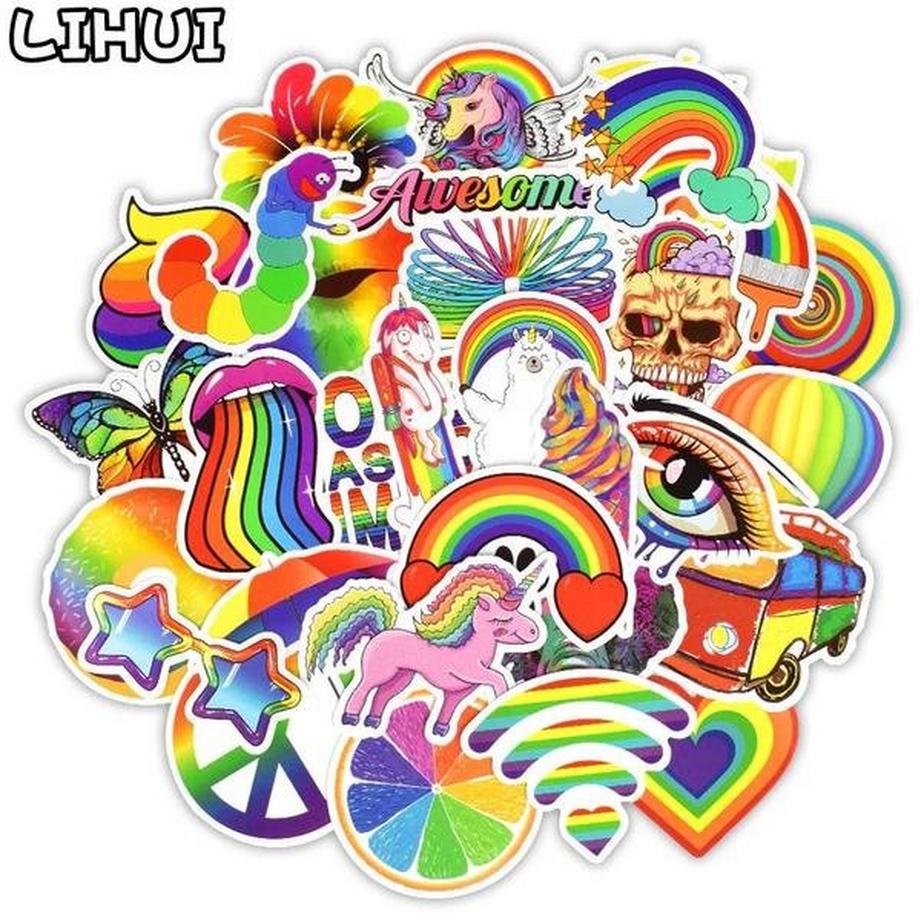 Gameloot Pack d'autocollants - Arc-en-ciel  