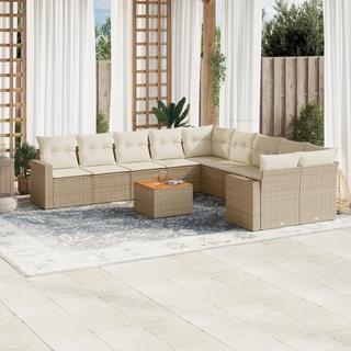 VidaXL set divano da giardino Polirattan  