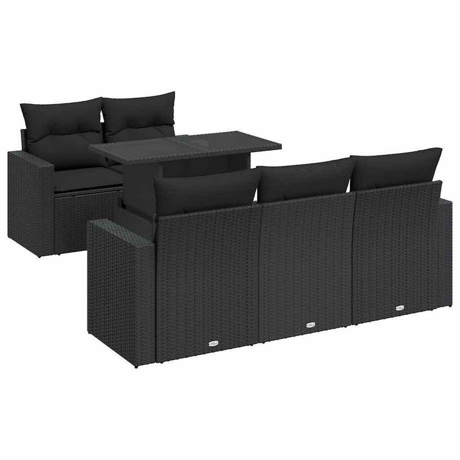 set di divani da giardino Polirattan