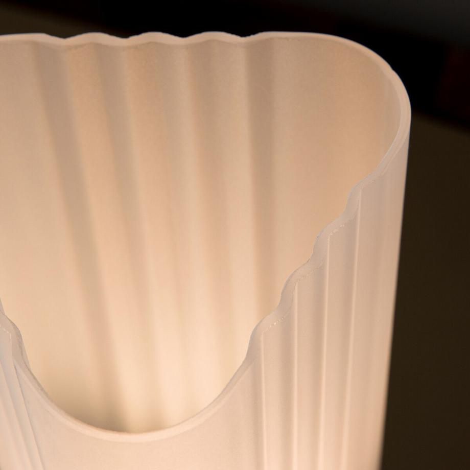 AM.PM Lampe verre et travertin  