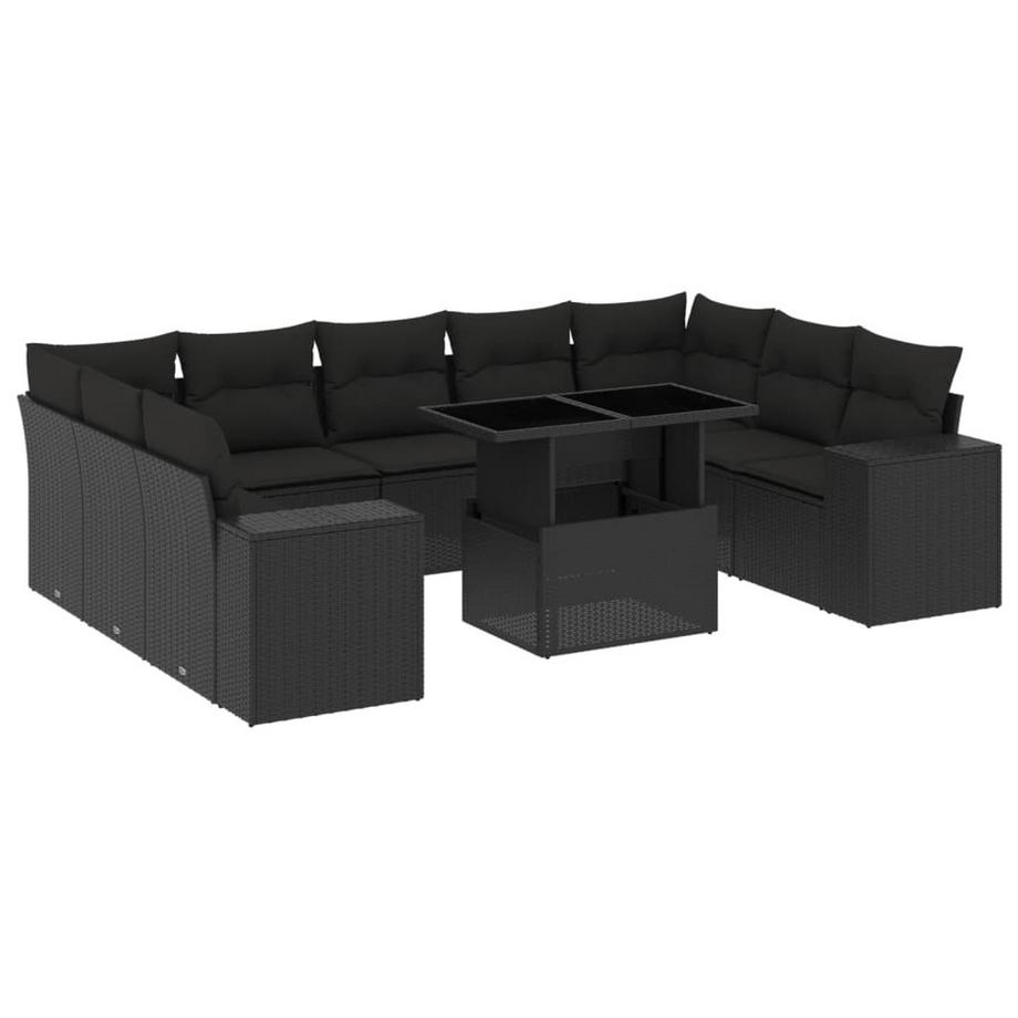 set divano da giardino Polirattan