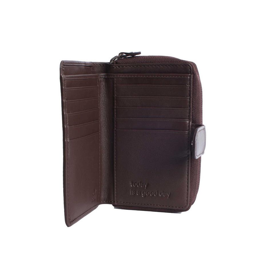 VARGU VINEM 1-A Mono Portefeuille en Cuir Véritable  