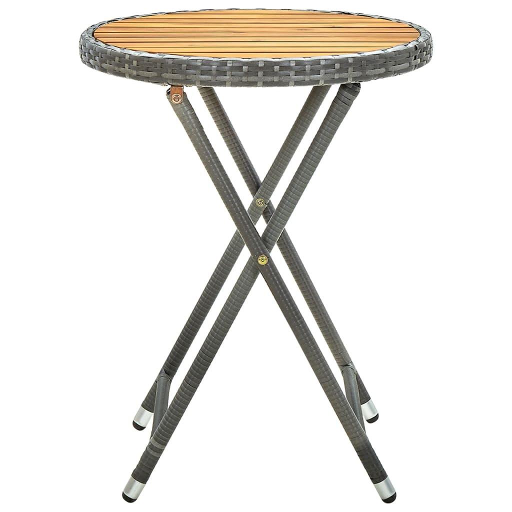 VidaXL Table à thé rotin synthétique  