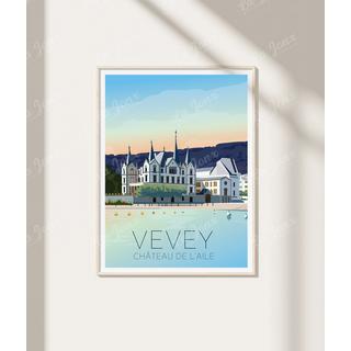 La-Jonx Château de l'Aile - Poster  