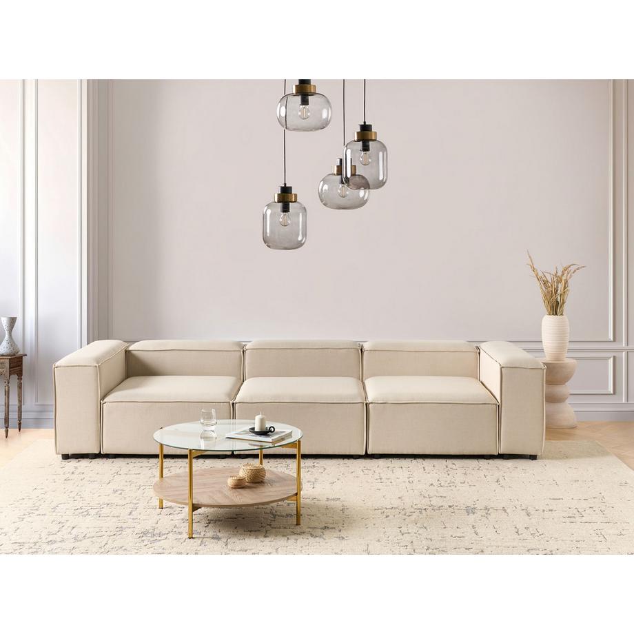 Beliani Canapé modulable en Tissu Minimaliste ARDAL  