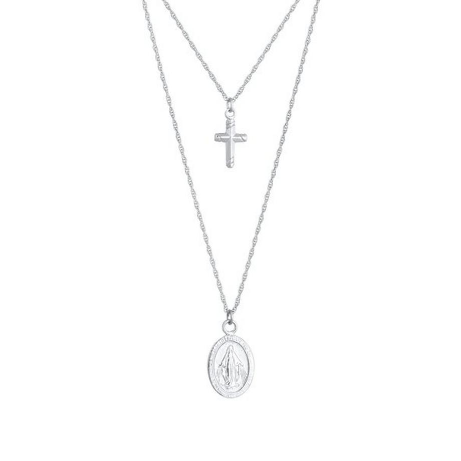 Elli  Collier Image De La Vierge Marie Croix 