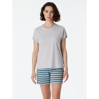 Schiesser Pigiama Top Maniche Corte Pantaloncini a Righe  