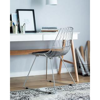 Beliani Lot de 2 chaises en Acier Moderne HARLAN  