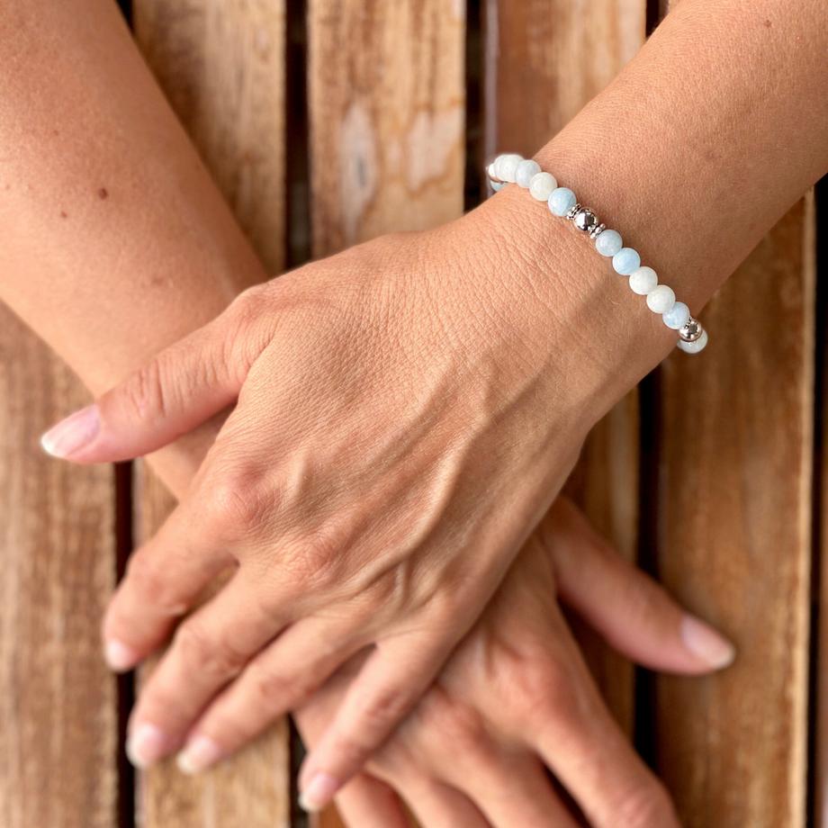 Balibay  Banu  Armband mit Morganit Edelsteinen & Silber 