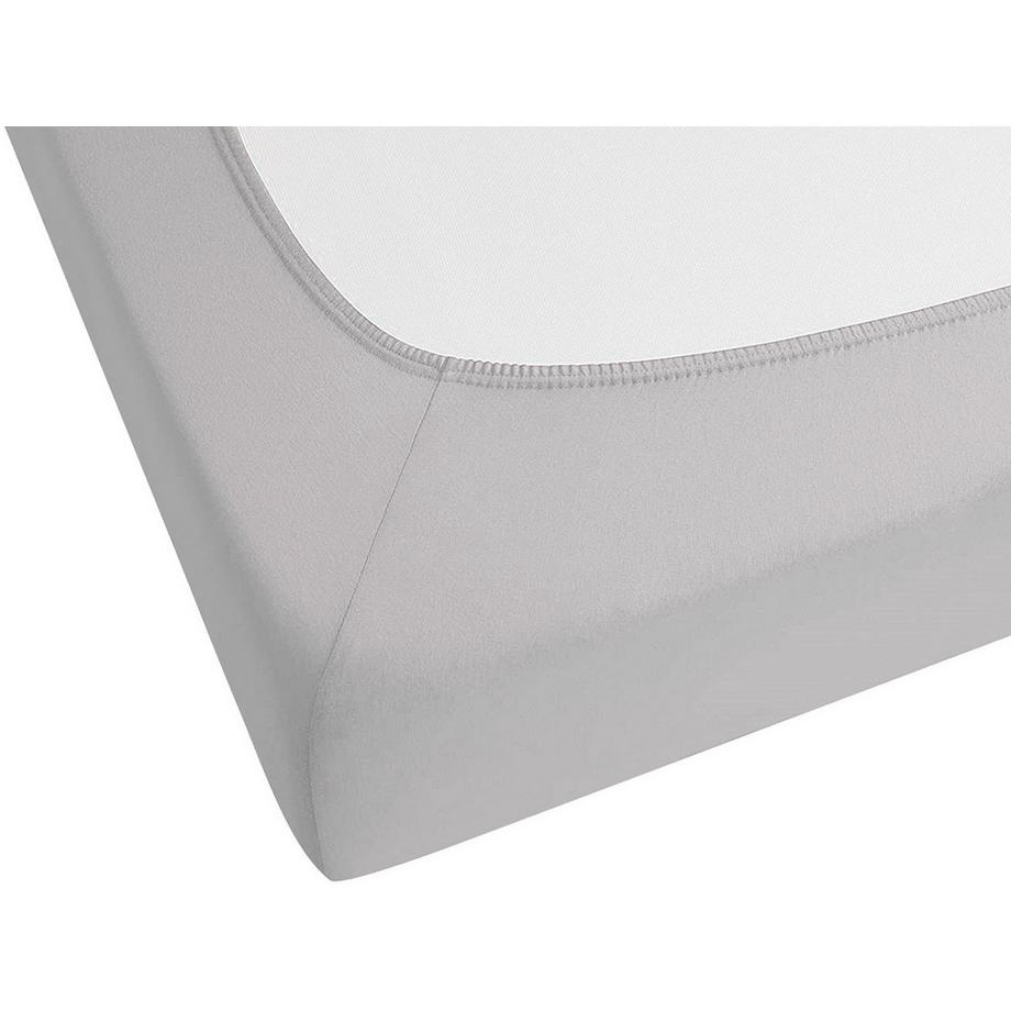 Beliani Klassisches Baumwoll-Spannbettlaken HOFUF  