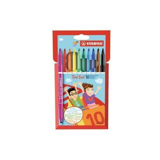 STABILO STABILO TRIO 2in1, Twin Pen 222/1001 Etui, 10 Farben  